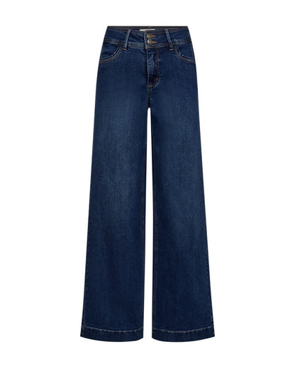 mørkeblå jeans Freequent FQLOPEZ-JEANS Dark Blue Denim