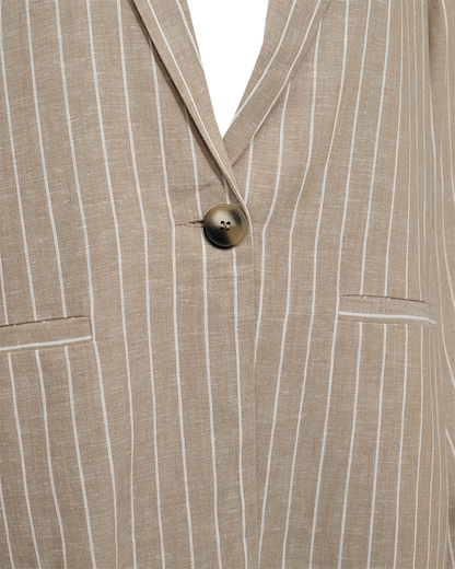 Freequent FQLAVEGA-JACKET | Sand mel w. Star Off-white