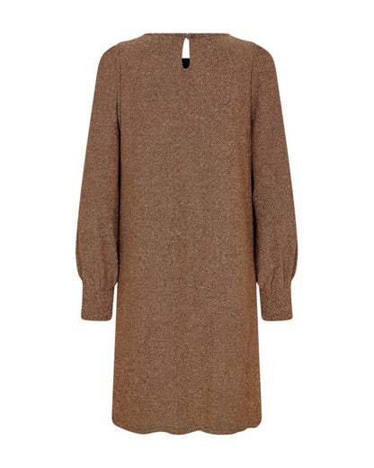 festkjole i guld Freequent FQSISSEL-DRESS Black w. Bronze