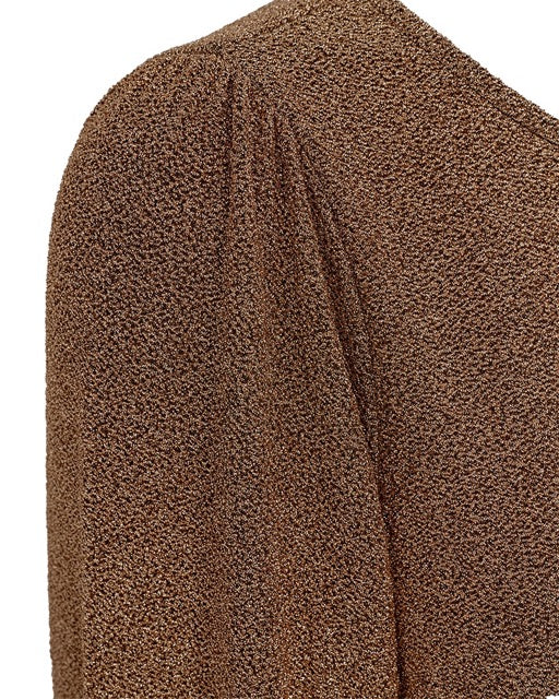 festkjole i guld Freequent FQSISSEL-DRESS Black w. Bronze