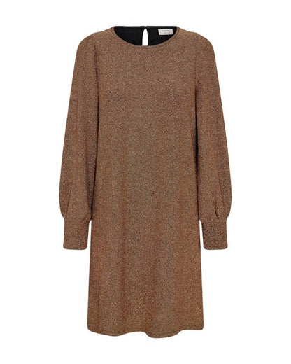 festkjole i guld Freequent FQSISSEL-DRESS Black w. Bronze