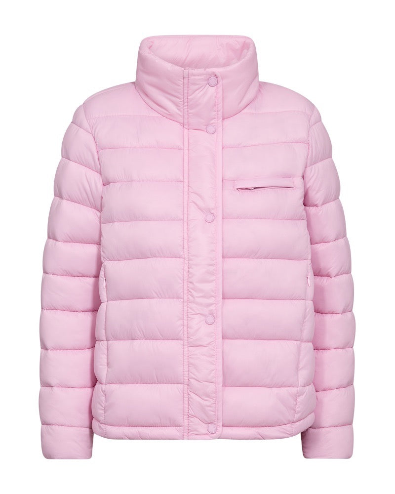 kort lyserød vatteret jakke med høj krave Freequent Lilac Sachet FQTOPPER-JACKET