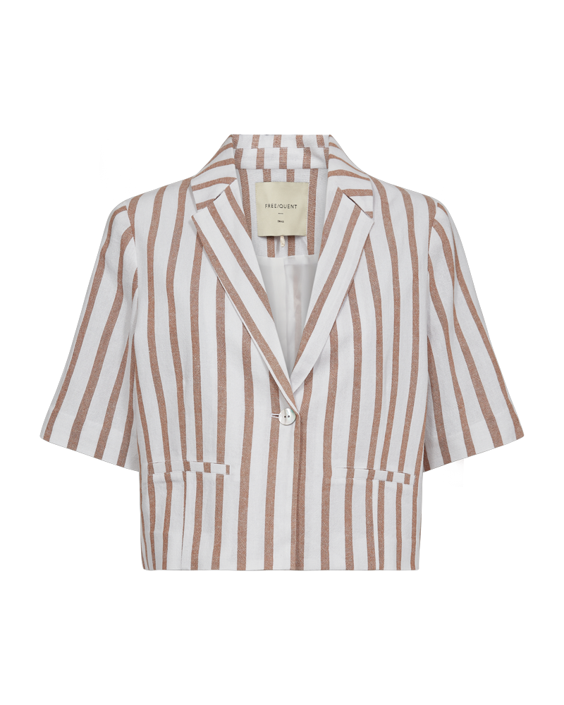 Freequent FQLAVISCO-JACKET | Brilliant White w. Burro