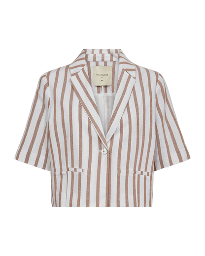 Freequent FQLAVISCO-JACKET | Brilliant White w. Burro