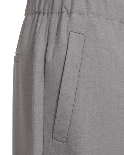 sidelomme på grå bukser med elastik og snøre i taljen Freequent FQTARMA-PANTS Light Grey Melange