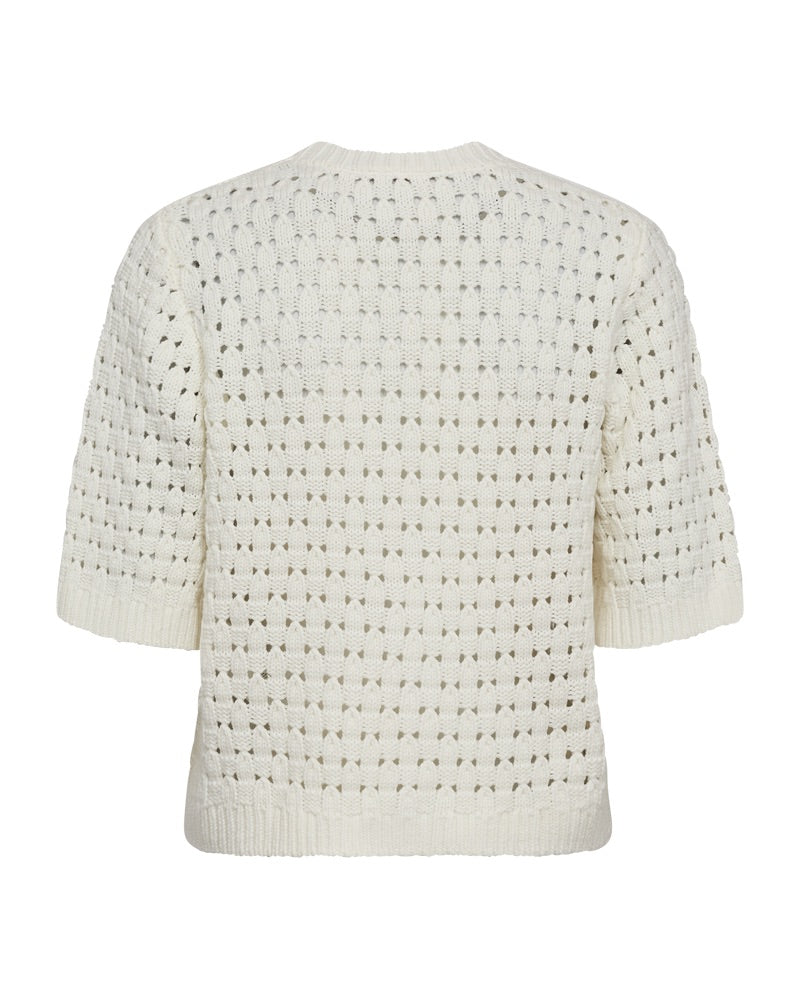 ryggen af hvid hullet cardigan Freequent FQFLOTTA-CARDIGAN Star Off-white