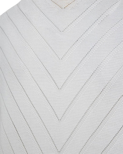 mønster på hvid cardigan med korte ærmer. Freequent FQELINA-CARDIGAN