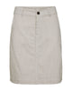 beige nederdel med striber. Freequent FQREXA-SKIRT Simply Taupe w. Star Off-white