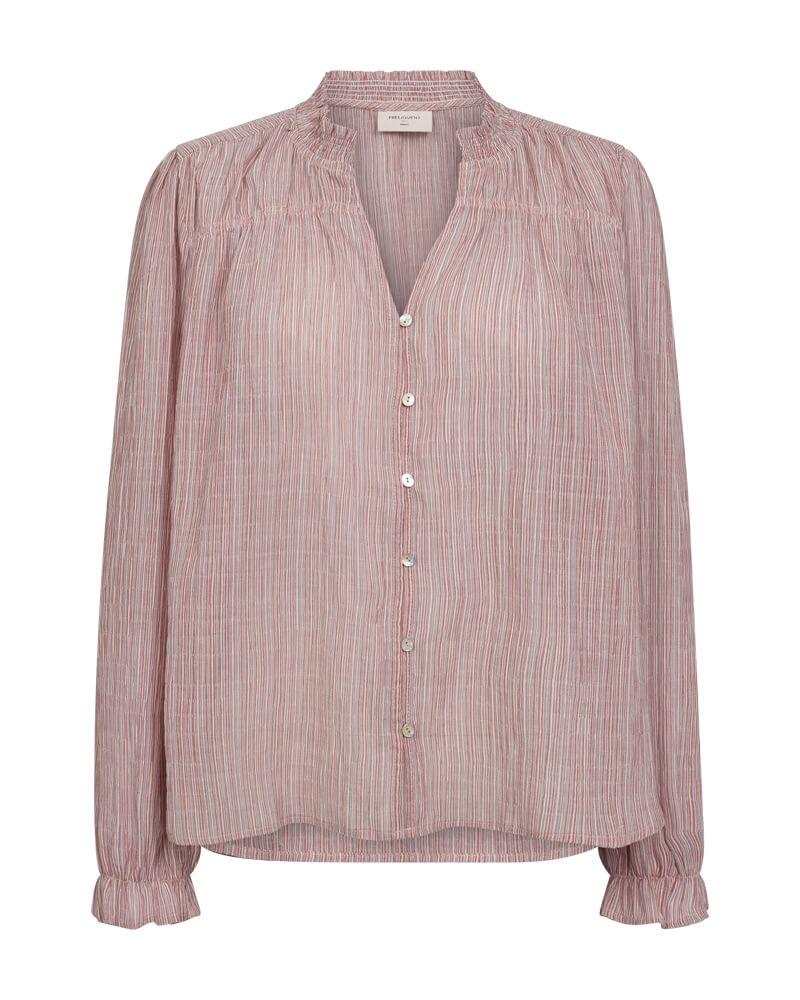 bluse Freequent FQHELLY-BLOUSE Moonbeam w. Baked Apple