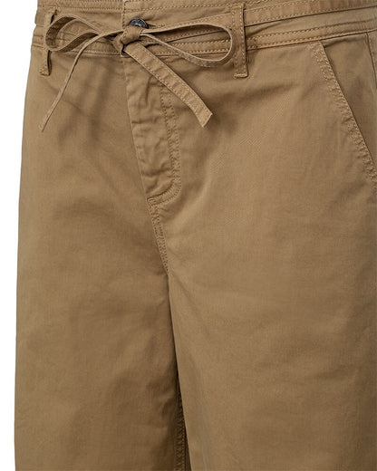 nærbillede af snøre på lysebrune bukser Freequent FQINGA-PANTS Antique Bronze