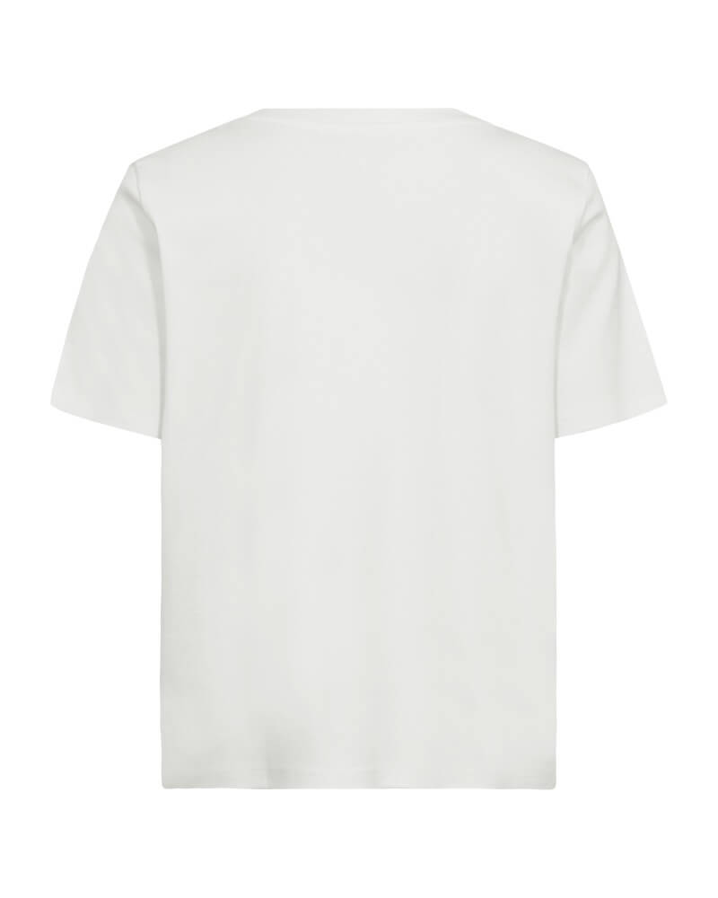 ryggen af basic hvid t-shirt Freequent FQEVIE-TEE Star Off-white
