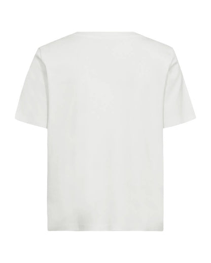 ryggen af basic hvid t-shirt Freequent FQEVIE-TEE Star Off-white