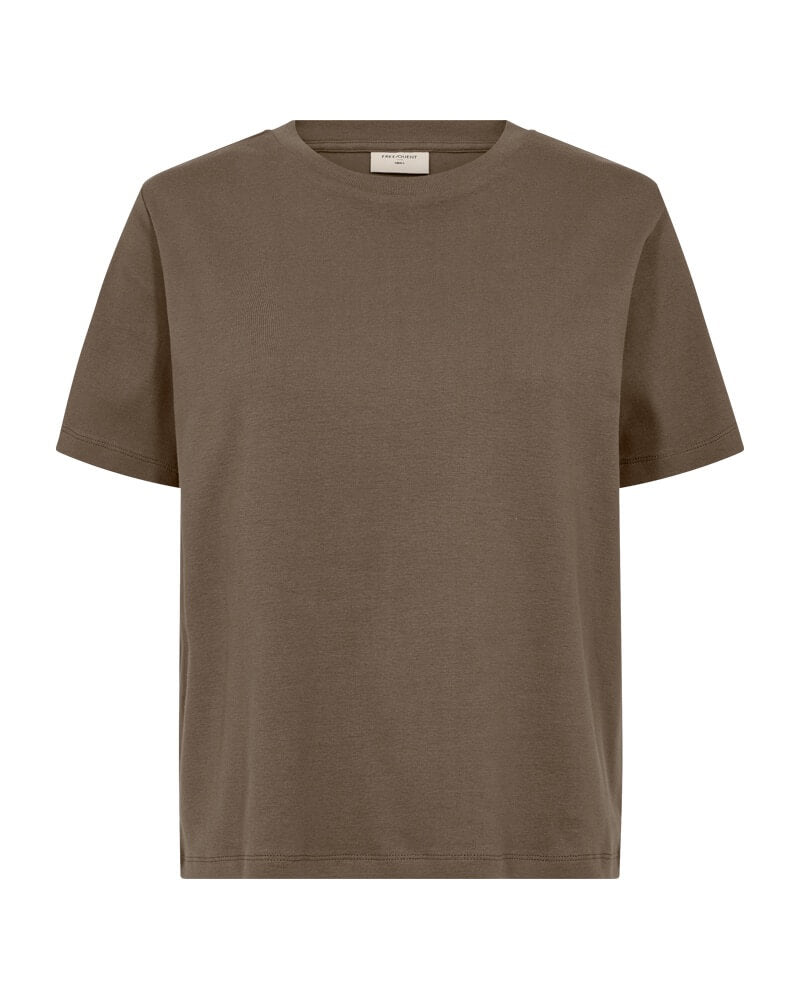 basic brun t-shirt Freequent FQEVIE-TEE Morel