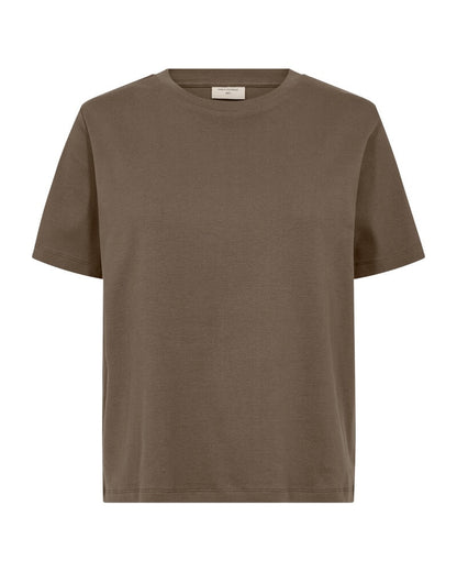 basic brun t-shirt Freequent FQEVIE-TEE Morel