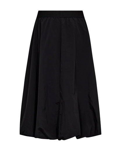 sort ballonnederdel med elastik i taljen Freequent FQMINDY-SKIRT Black