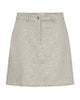 kort lys nederdel med palietter. Freequent FQSHOW-SKIRT Moonbeam