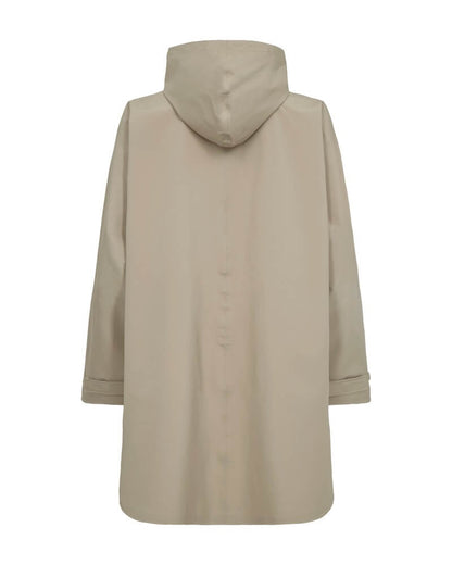 ryggen af beige vandtæt poncho Freequent FQMOW-PONCHO Silver Mink