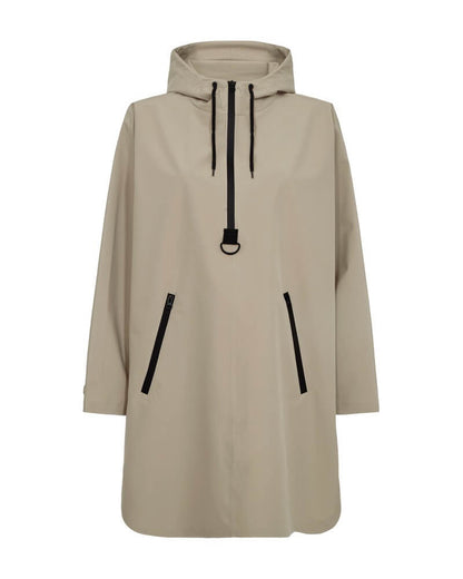 beige vandtæt poncho Freequent FQMOW-PONCHO Silver Mink