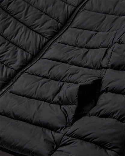 lomme på kort quiltet jakke i sort Freequent FQPENNY-JACKET Black