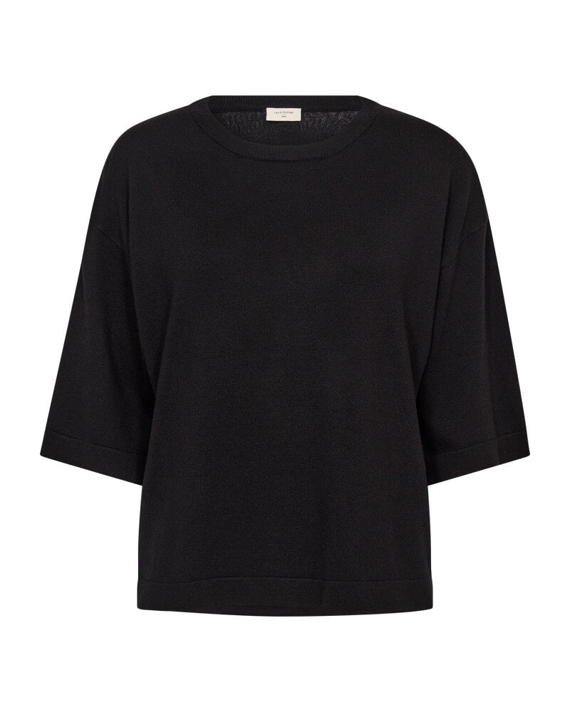 sort t-shirt Freequent FQCONNY-PULLOVER black