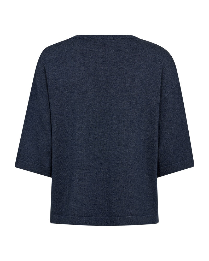 ryggen af t-shirt Freequent FQCONNY-PULLOVER Vintage Indigo Melange