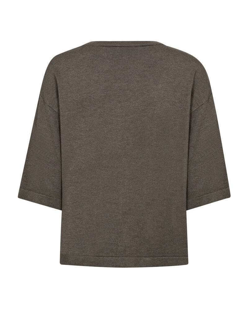 ryggen af t-shirt Freequent FQCONNY-PULLOVER Morel Melange