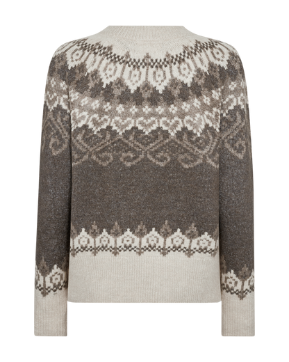 Freequent FQMERLA-PULLOVER | Morel Mel. w. Moonbeam Mel.