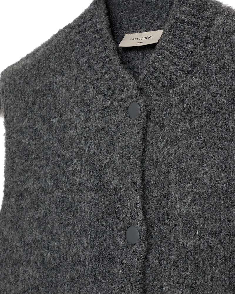 Freequent FQJUMP-WAISTCOAT | Dark Grey Melange