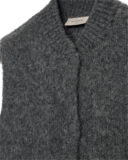 Freequent FQJUMP-WAISTCOAT | Dark Grey Melange