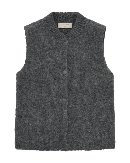 Freequent FQJUMP-WAISTCOAT | Dark Grey Melange