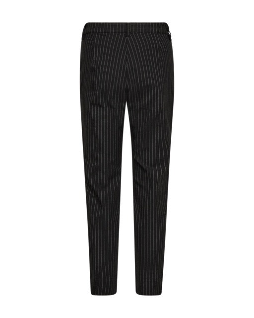 sorte stribede bukser. Freequent FQREX-PANTS Black w. Star Off-white