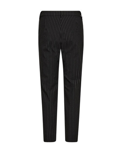 sorte stribede bukser. Freequent FQREX-PANTS Black w. Star Off-white
