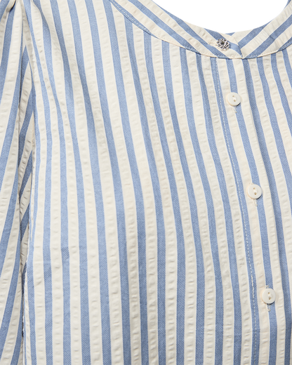 Freequent Chambray Blue w. Star Off-white | FQABY-SHIRT