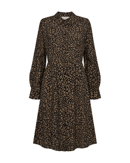 Freequent FQMOLLI-DRESS | Black w. Desert Taupe