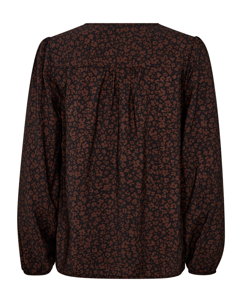 Freequent FQMOLLI-BLOUSE | Black w. Coffee Bean