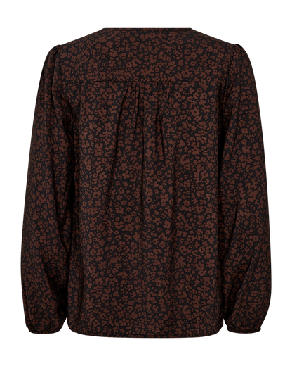 Freequent FQMOLLI-BLOUSE | Black w. Coffee Bean