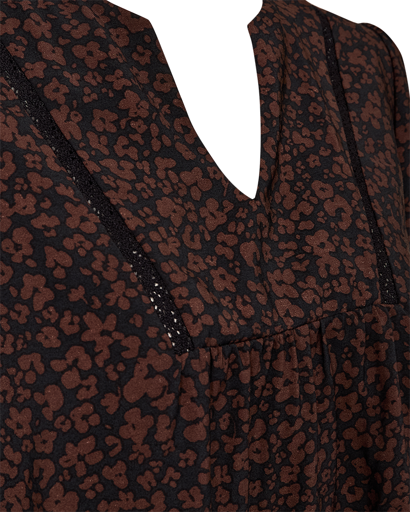 Freequent FQMOLLI-BLOUSE | Black w. Coffee Bean