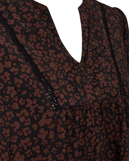 Freequent FQMOLLI-BLOUSE | Black w. Coffee Bean