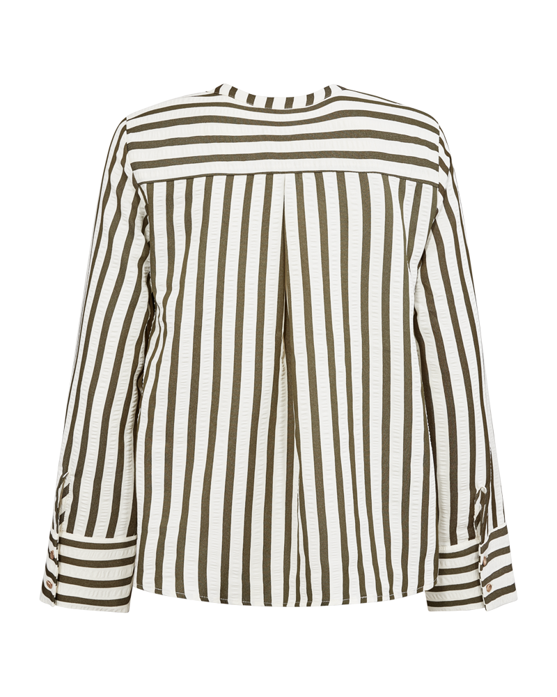 Freequent FQNOTO-BLOUSE | Star Off-white w Winter Moss