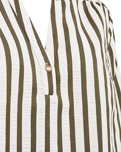 Freequent FQNOTO-BLOUSE | Star Off-white w Winter Moss