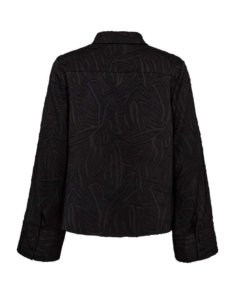 mønstret sort skjorte Freequent FQMINNA-SHIRT Black