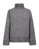 grå strik med rullekrave Freequent FQMULLE-PULLOVER Med. Grey Melange