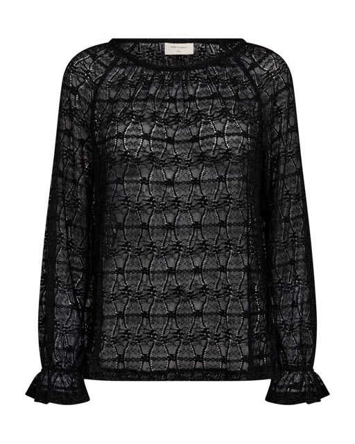 sort bluse Freequent FQIBENA-BLOUSE Black