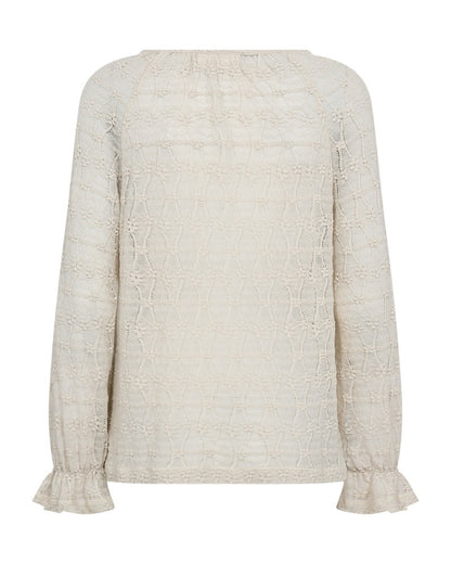lys sandfarvet bluse Freequent FQIBENA-BLOUSE Moonbeam