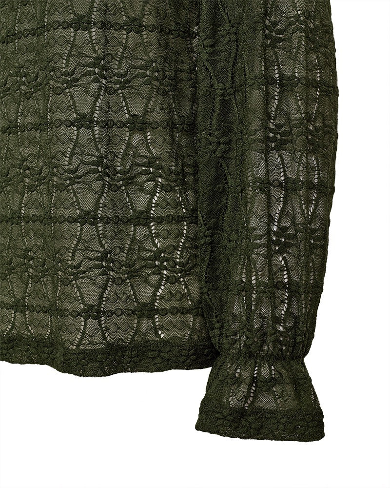 grøn bluse Freequent FQIBENA-BLOUSE Kombu Green