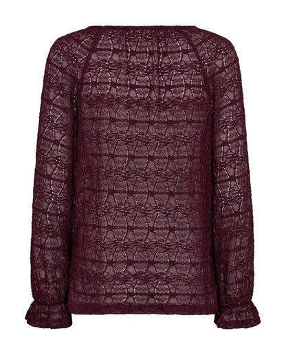 bordeaux rød bluse Freequent FQIBENA-BLOUSE Port Royale