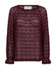 bordeaux rød bluse Freequent FQIBENA-BLOUSE Port Royale