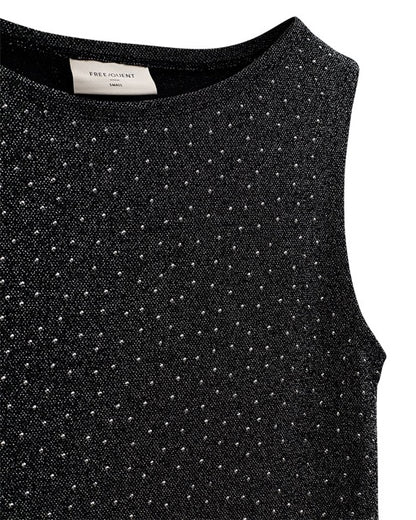 glitrende top Freequent FQVISKA-TOP | Black w. Silver