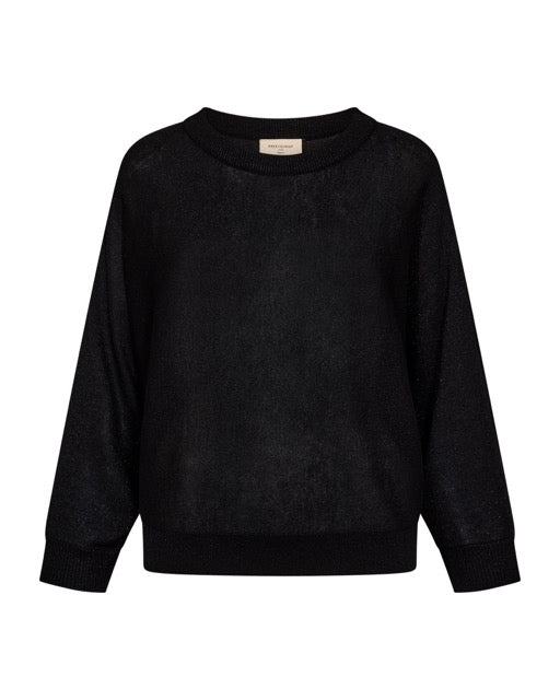 sort strik Freequent FQBETTY-PULLOVER Black