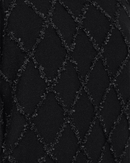 sort strik med strukturmønster. Freequent FQSAFRI-PULLOVER Black